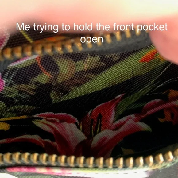 Herschel Supply Co. Hoffman Nova Mini Backpack Floral Tropical Print Black/Pink - Picture 7 of 14